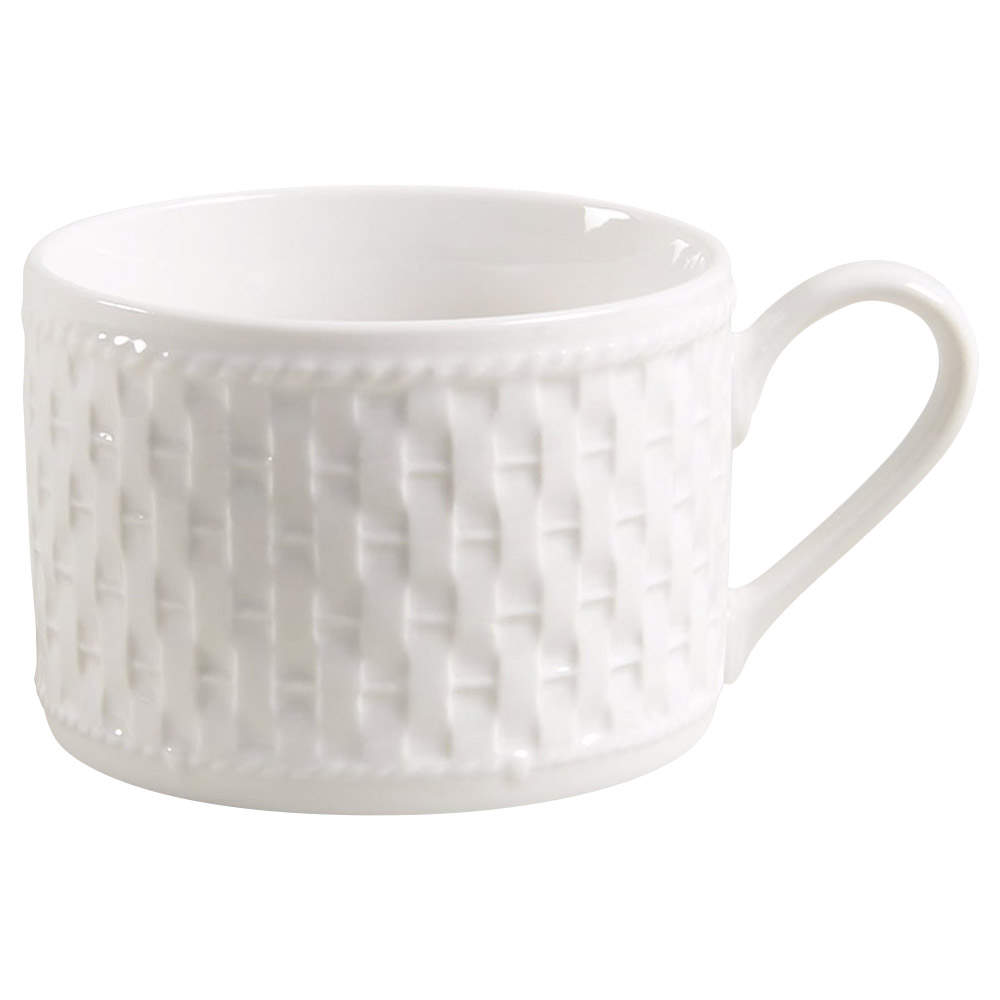 Basket Weave Flat Cup (Uses Bread & Butter Saucer) by Oneida-1