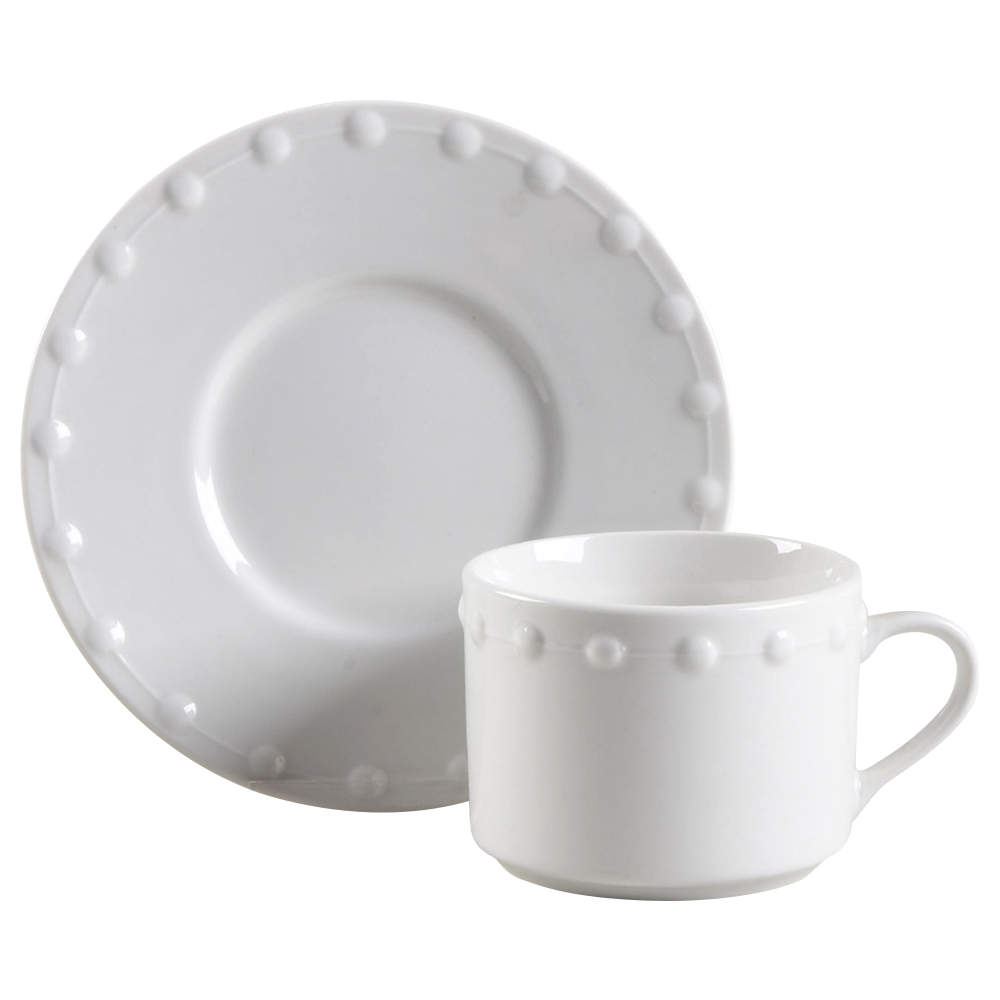 Katherine Flat Cup & Saucer Set by Oneida-1