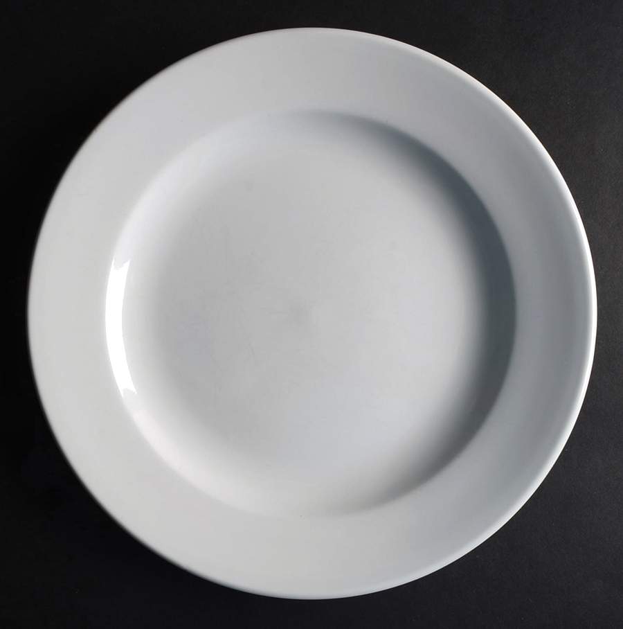 Rolled Edge Bright White Dinner Plate by Oneida-1