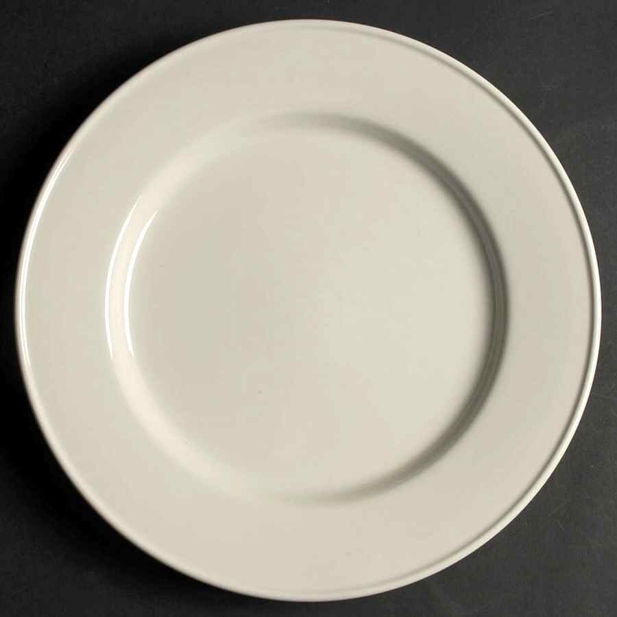 Rolled Edge Domestic White 11" Chop Plate (Round Platter) by Oneida-1