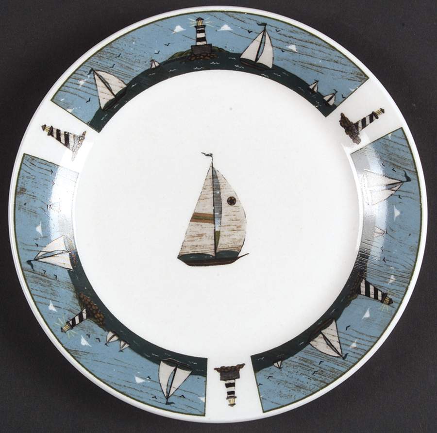 Sailboats Salad Plate by Oneida-1