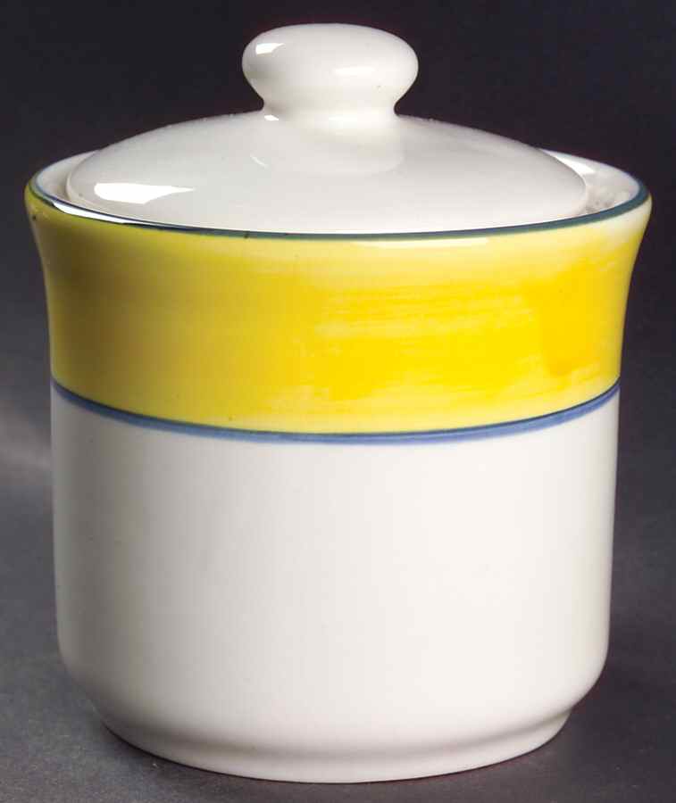 Bistro Yellow Sugar Bowl & Lid by Oneida-1