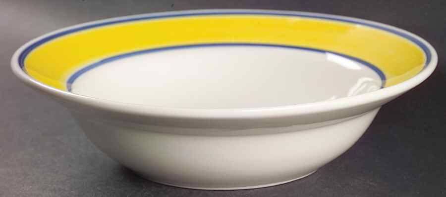 Bistro Yellow Rim Cereal Bowl by Oneida-1
