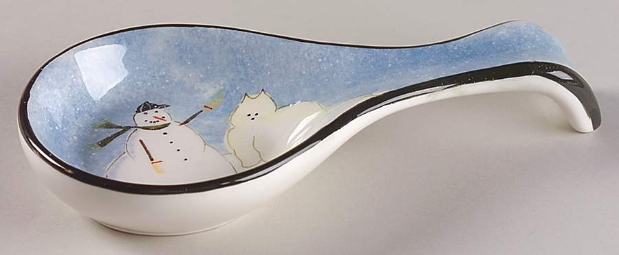 Snow Family Spoon Rest/Holder (Holds 1 Spoon) by Oneida-1