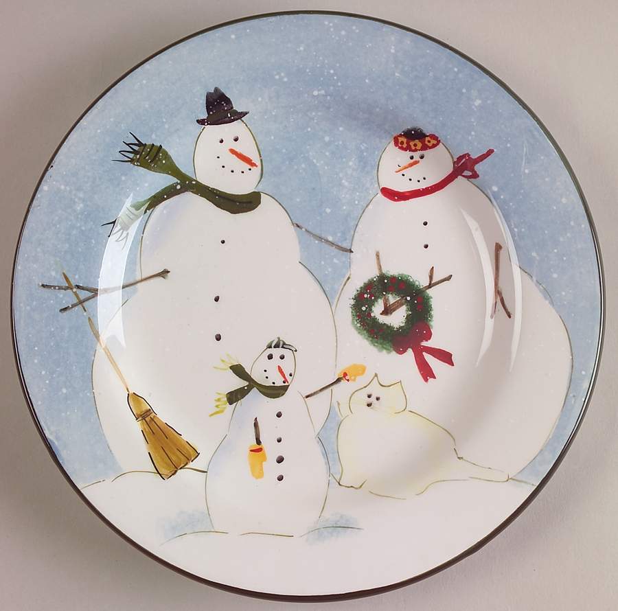 Snow Family Salad Plate by Oneida-1
