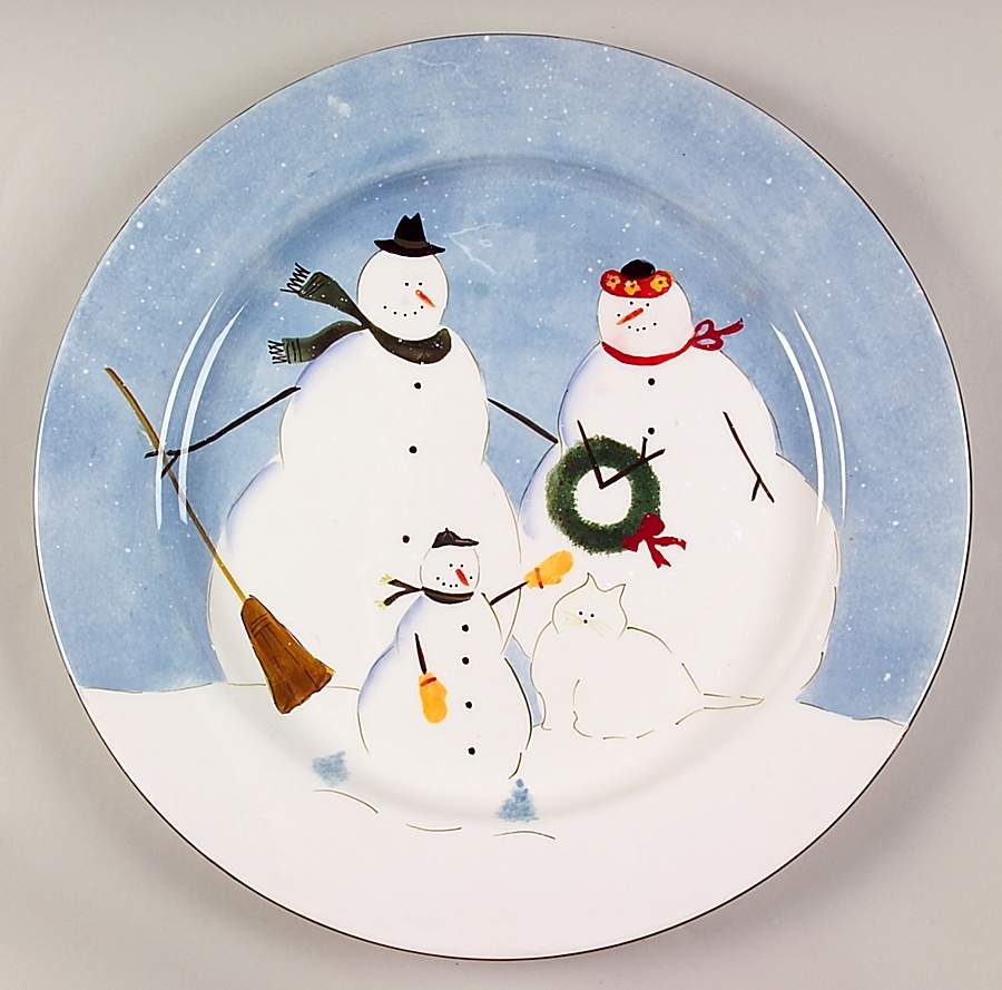 Snow Family 16" Chop Plate (Round Platter) by Oneida-1