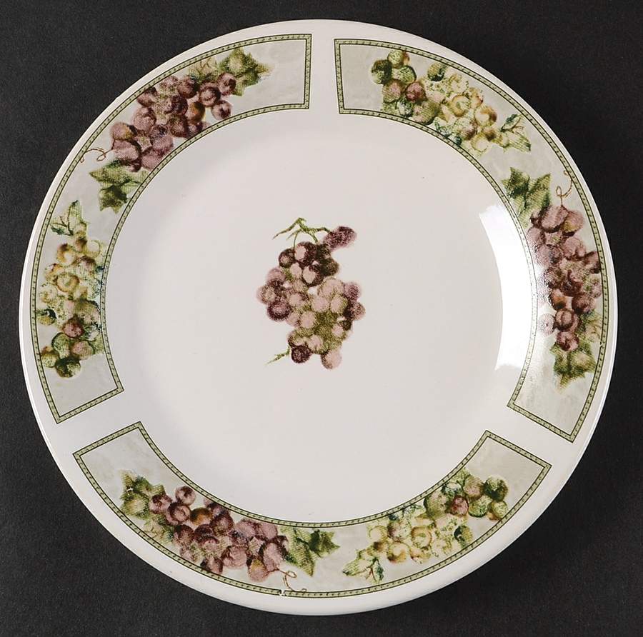 Tuscan Grapes Salad Plate by Oneida-1