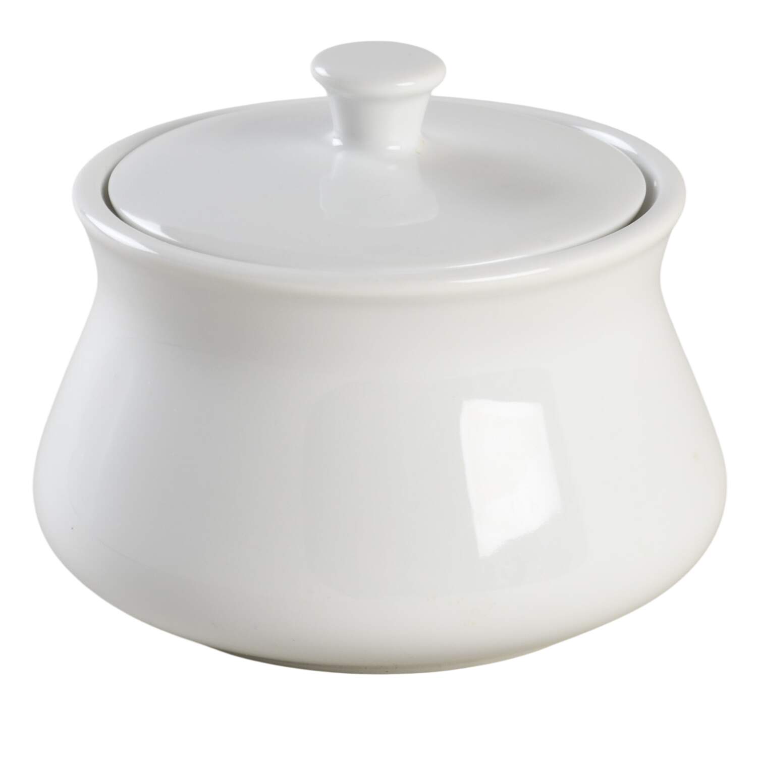 Crown Rego White Sugar Bowl & Lid by Oneida-1