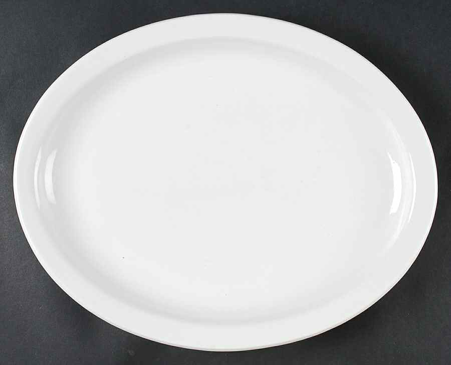 Crown Rego White 13" Oval Serving Platter by Oneida-1