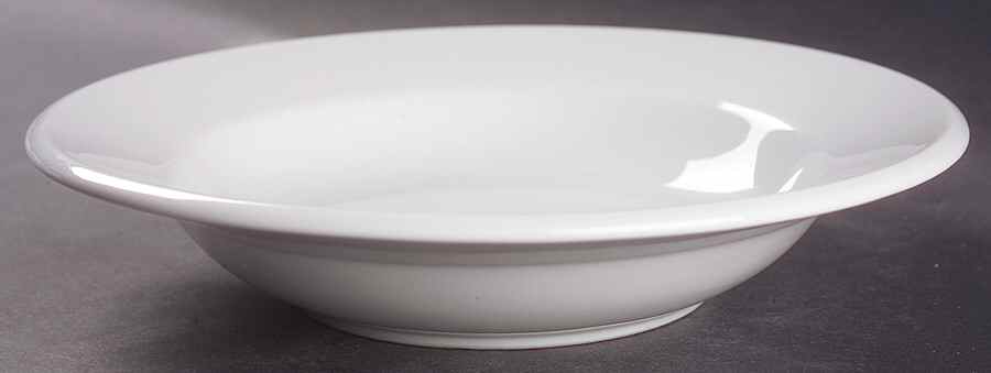 Crown Rego White Large Rim Soup Bowl by Oneida-1