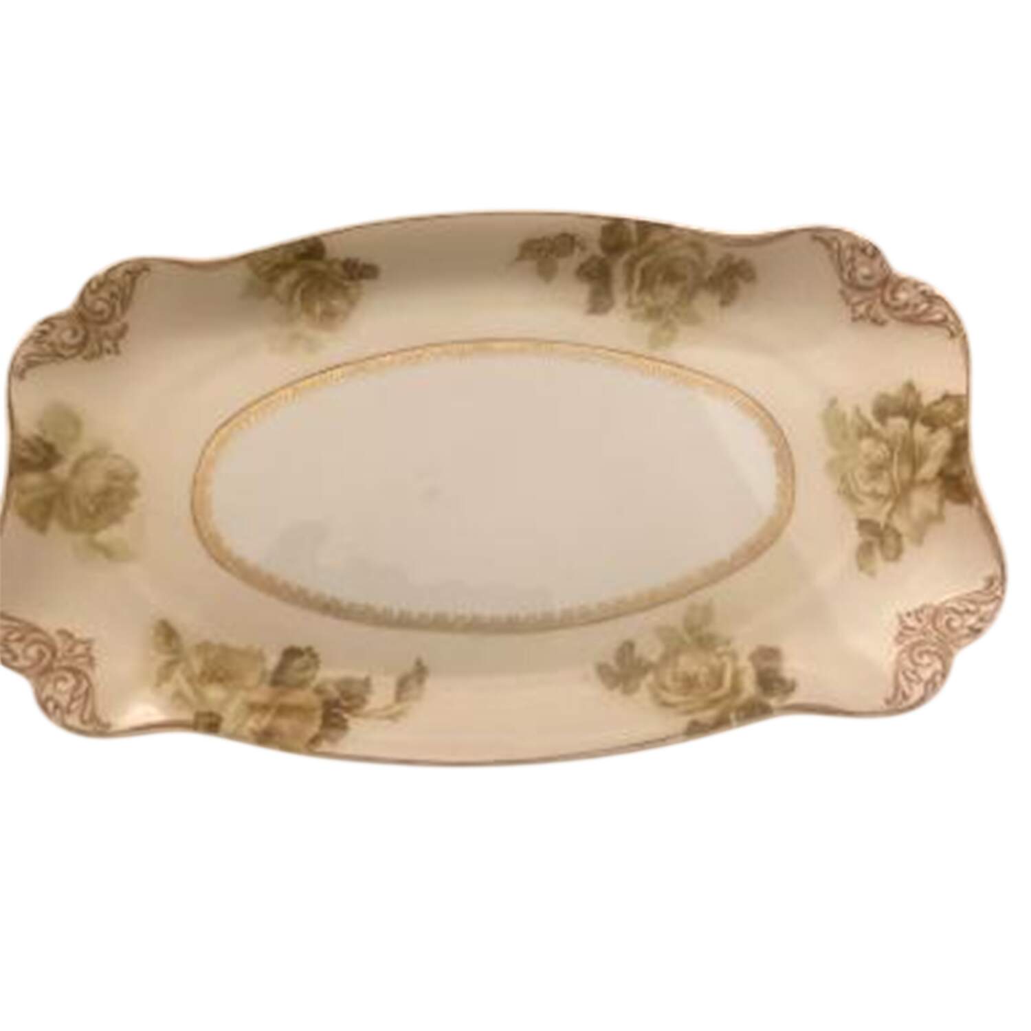 16 (Empire Shape) 12" Rectangular Tray by Hermann Ohme-1