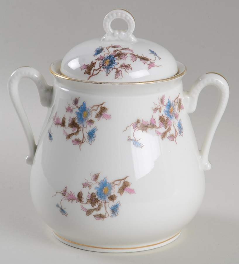 OGU15 Sugar Bowl & Lid by Oscar Gutherz (Limoges)-1