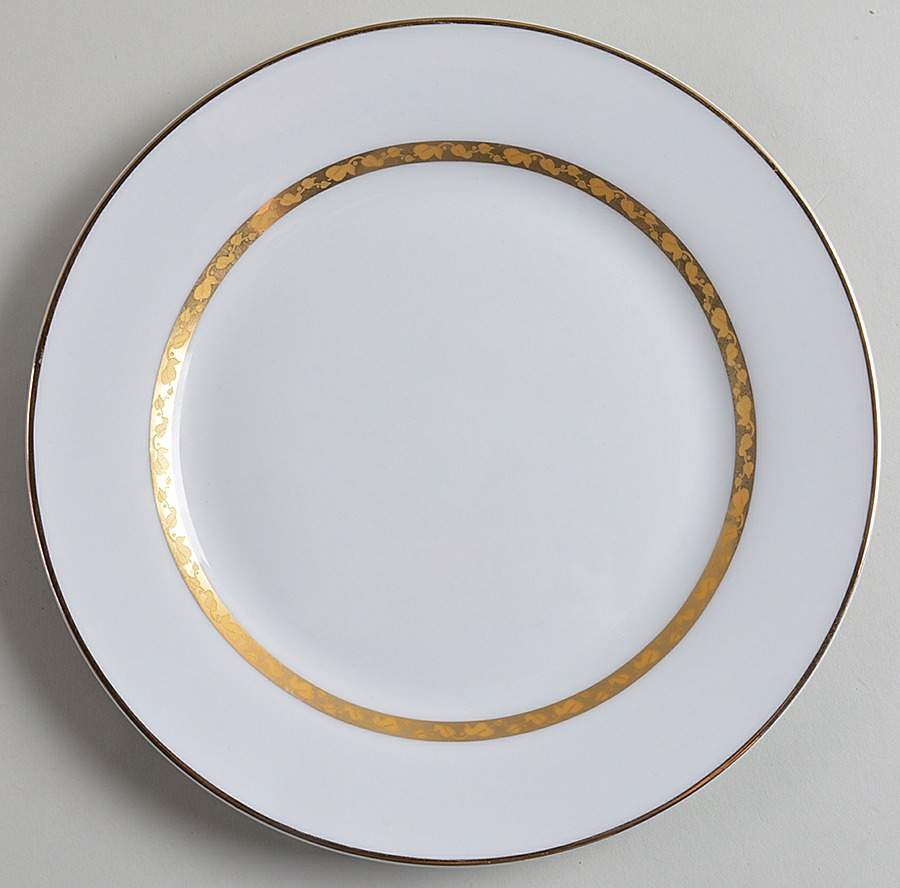 Golden Foliage Salad Plate by Oneida-1