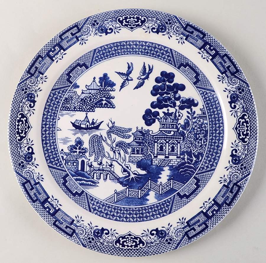 Blue Willow Dinner Plate by Oxford (Brazil)-1