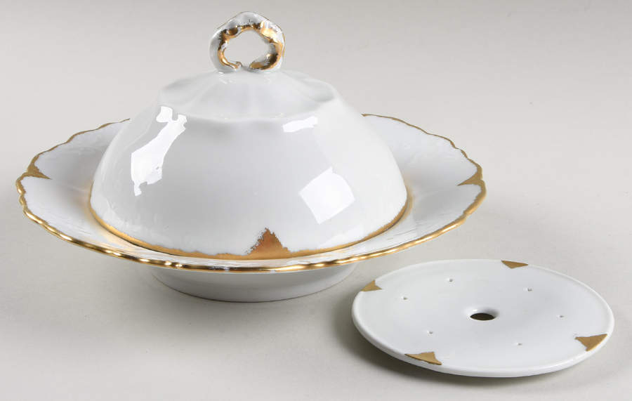 OSG180 Round Covered Butter with Strainer by Oscar & Edgar Gutherz-1