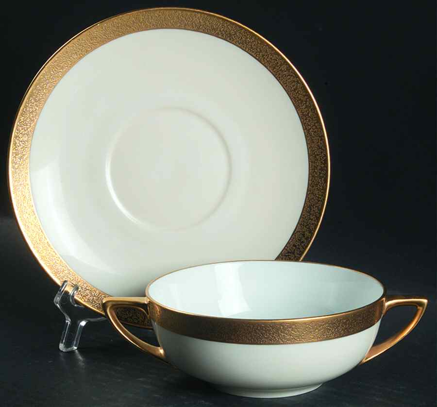 OKL2 Flat Cream Soup Bowl & Saucer Set by Oakland-1