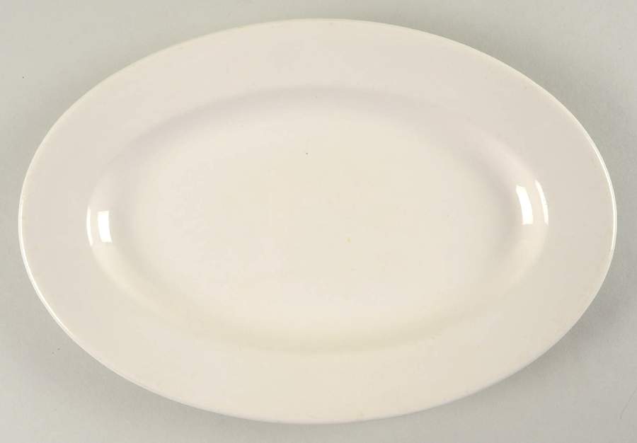 Buffalo China (Buffalo Backstamp) 11" Oval Serving Platter by Oneida-1