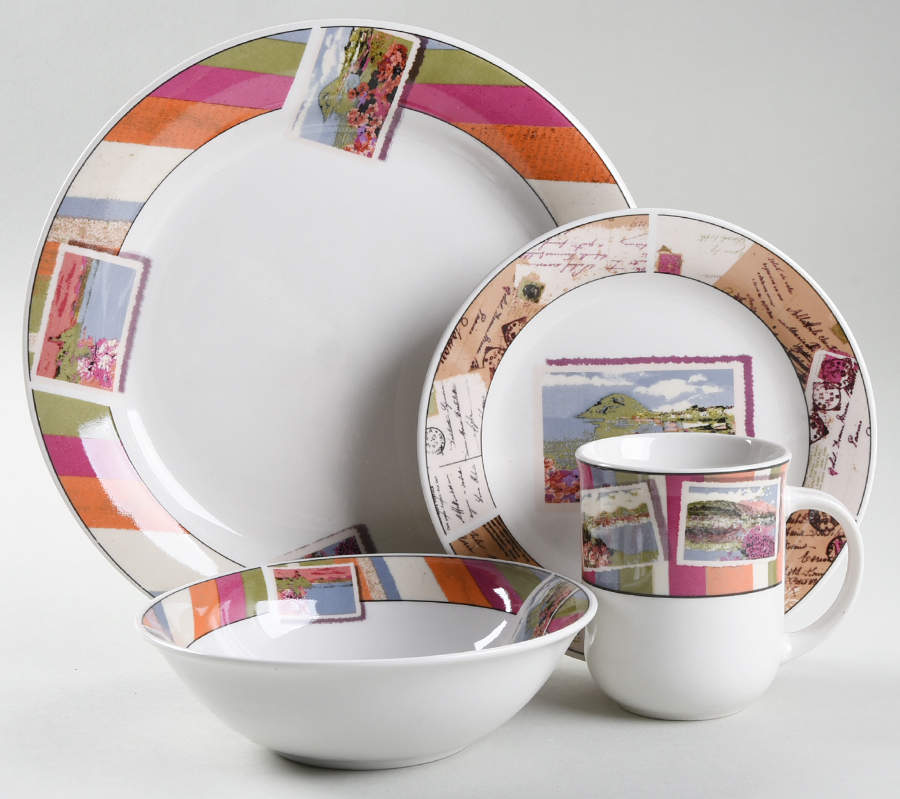 Italian Postcards 4 Piece Place Setting by Oneida-1