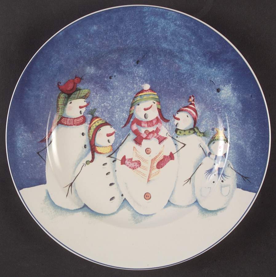 Snow Family Fun Salad/Dessert Plate by Oneida-1