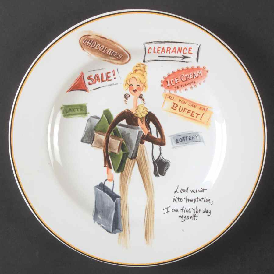 Glamour Girls Salad/Dessert Plate by Oneida-1