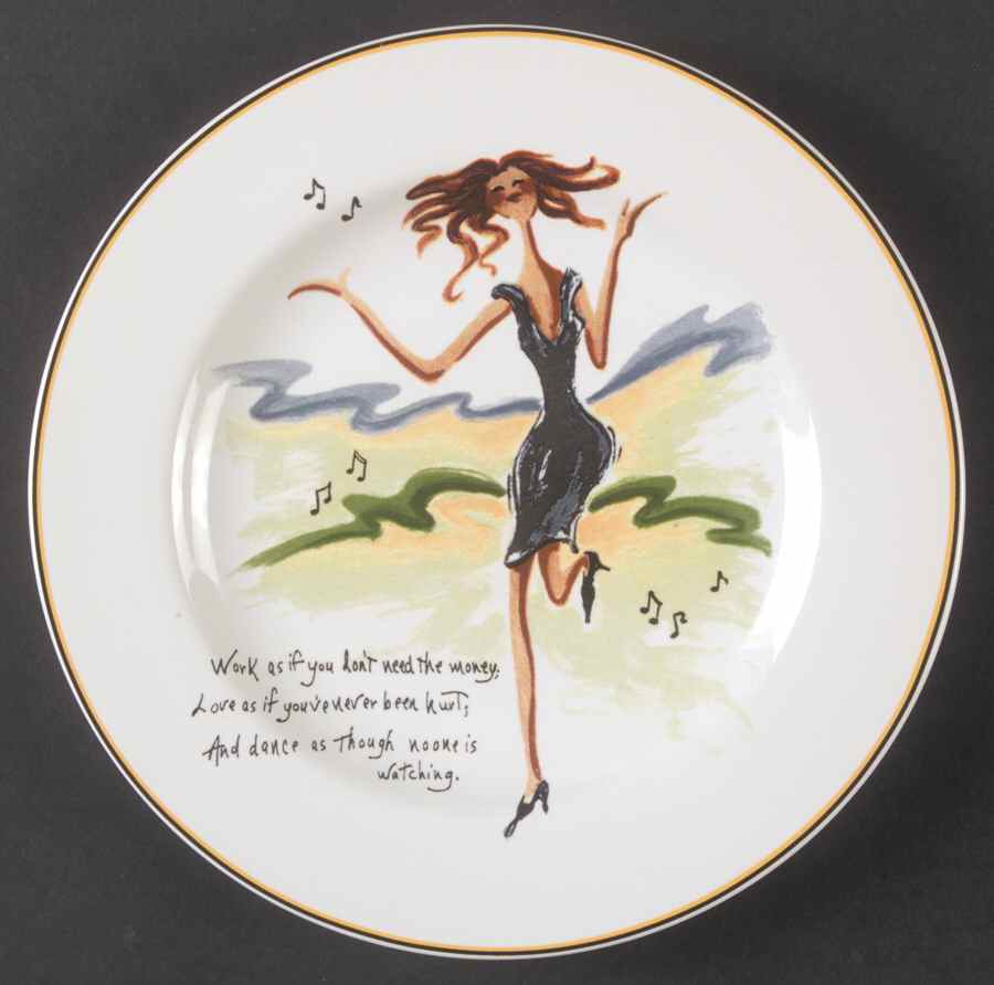 Glamour Girls Salad/Dessert Plate by Oneida-1