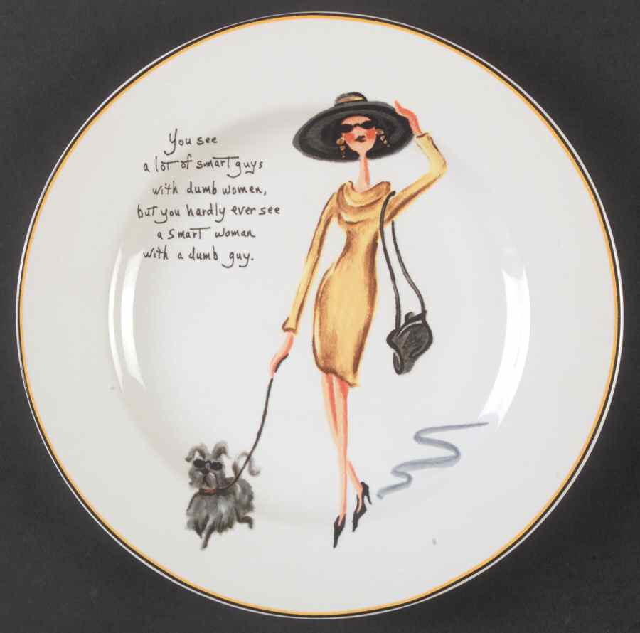 Glamour Girls Salad/Dessert Plate by Oneida-1
