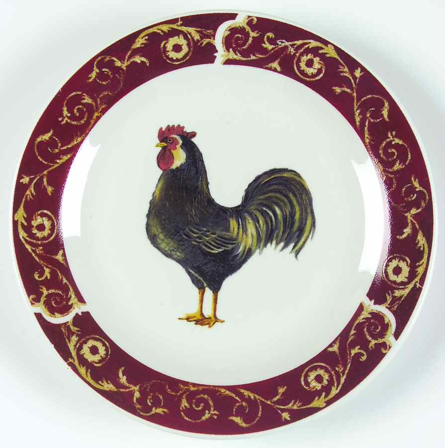 Farmhouse Rooster Salad Plate by Oneida-1