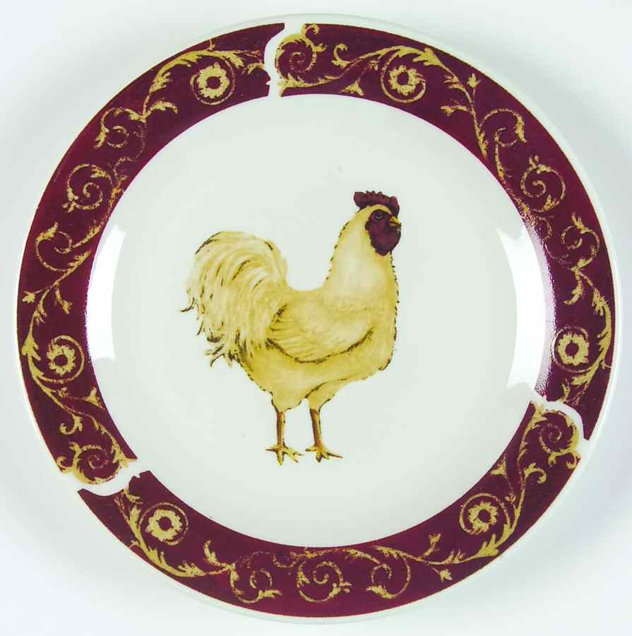 Farmhouse Rooster Salad Plate by Oneida-1