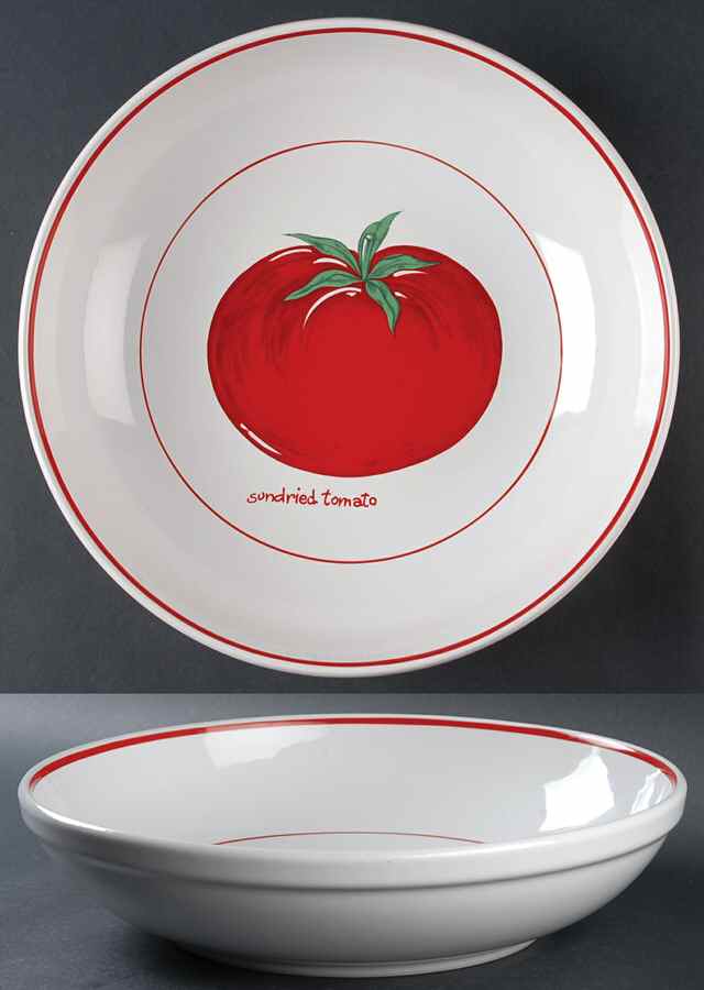 Sundried Tomato 13" Pasta Serving Bowl by Over And Back-1