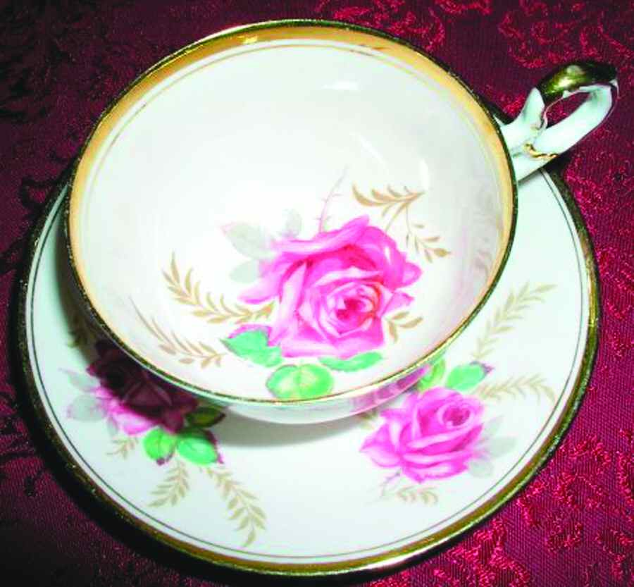 3121 Footed Cup & Saucer Set by Old Royal (England)-1