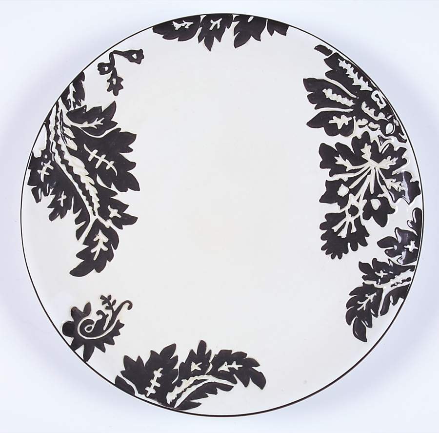 Silhouette Damask Dinner Plate by Oneida-1