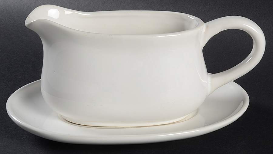 Company's Coming Gravy Boat & Underplate by Over And Back-1