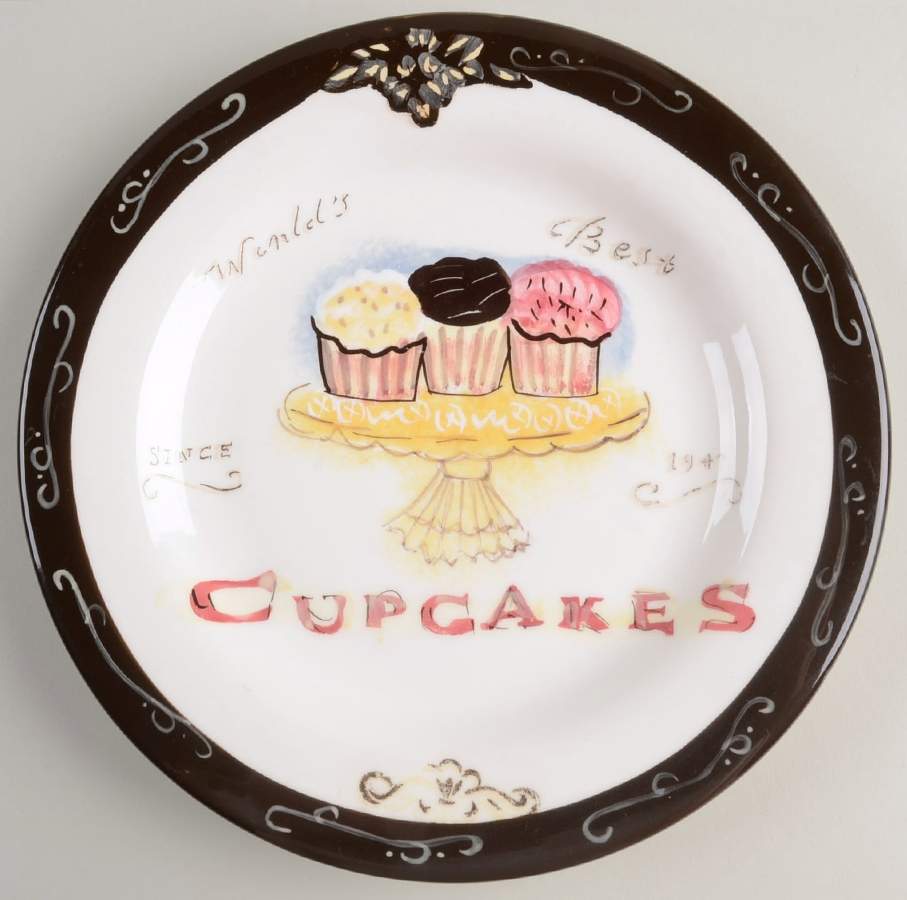 Sweets (Earthenware) Salad/Dessert Plate by Oneida-1