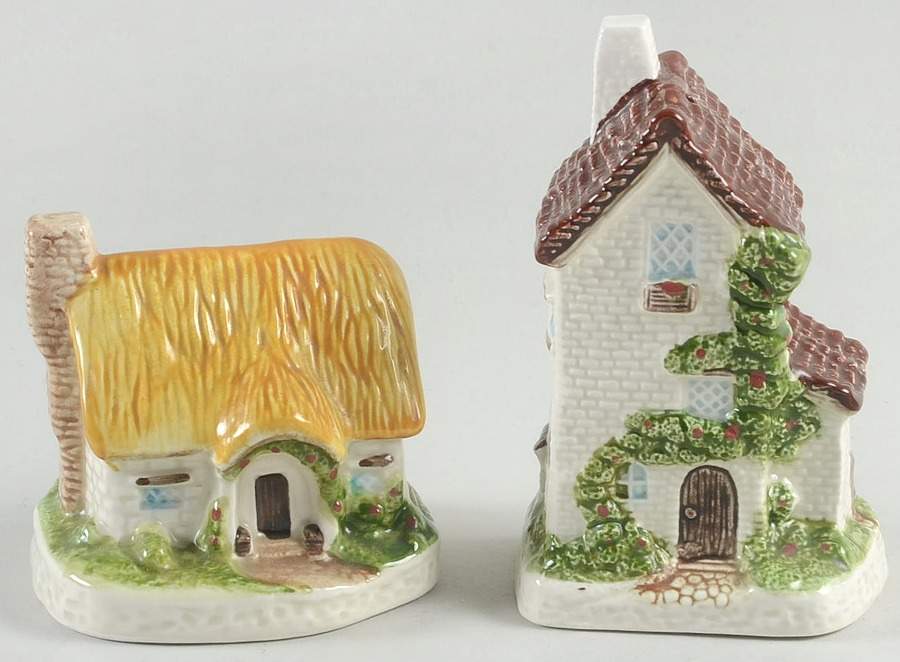 Thatch Roof Cottage Salt & Pepper Set by Otagiri-1