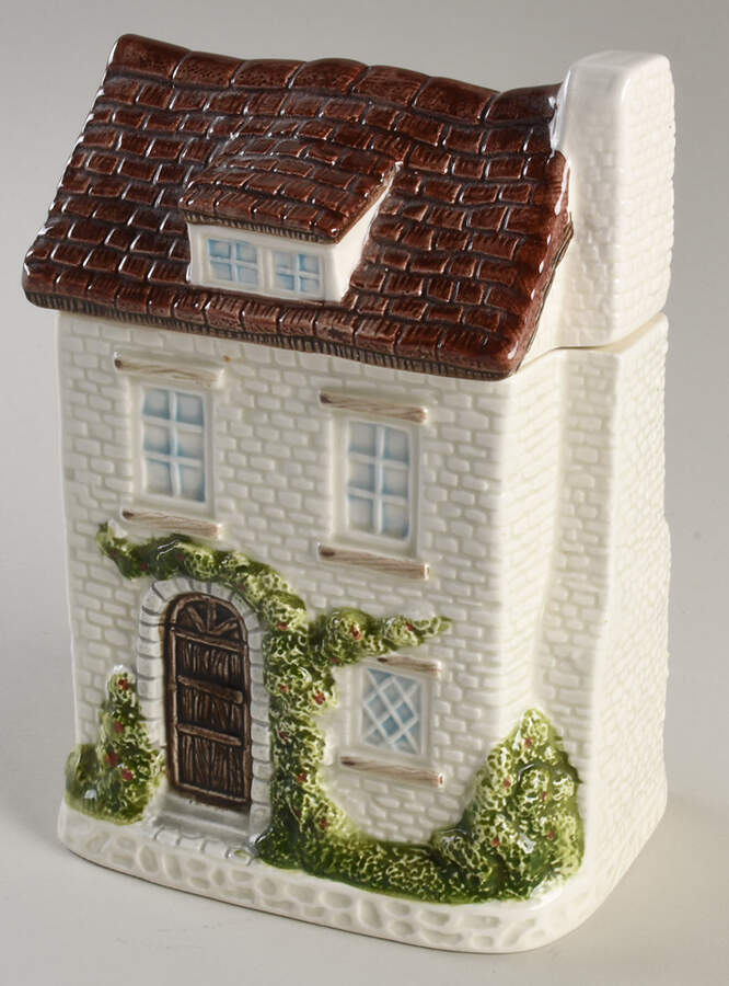 Thatch Roof Cottage Small Canister & Lid by Otagiri-1