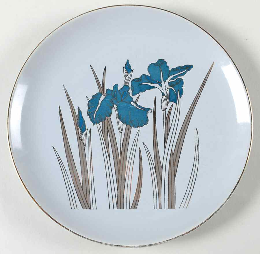 Royal Iris Salad Plate by Otagiri-1
