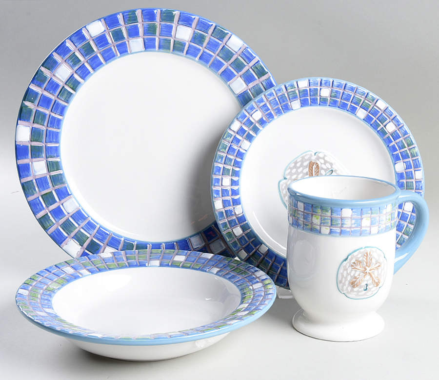 Mosaic Shells 4 Piece Place Setting by Oneida-1