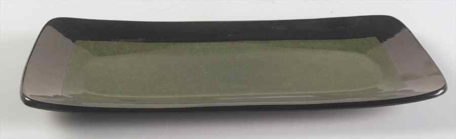 Solare Green 12" Rectangular Serving Platter by Oneida-1