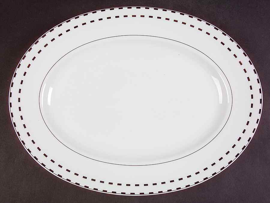 Couplet 14" Oval Serving Platter by Oneida-1