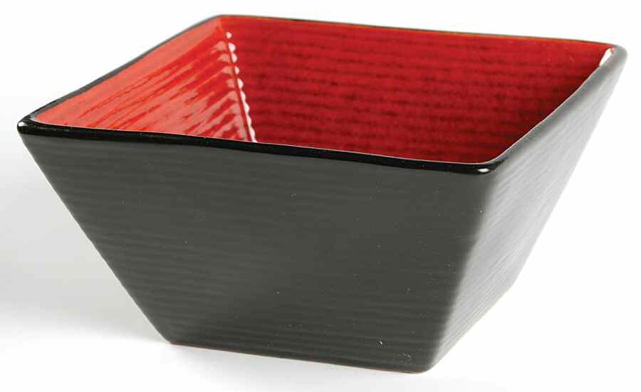 Shangri La Red Square Soup/Cereal Bowl by Oneida-1