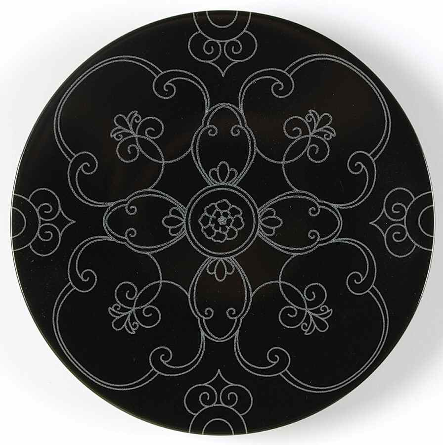 Renaissance Black Salad/Dessert Plate by Oneida-1