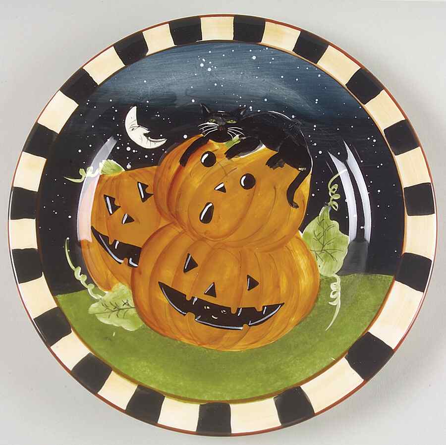 Haunted Hollow (Hand Painted) Salad/Dessert Plate by Oneida-1