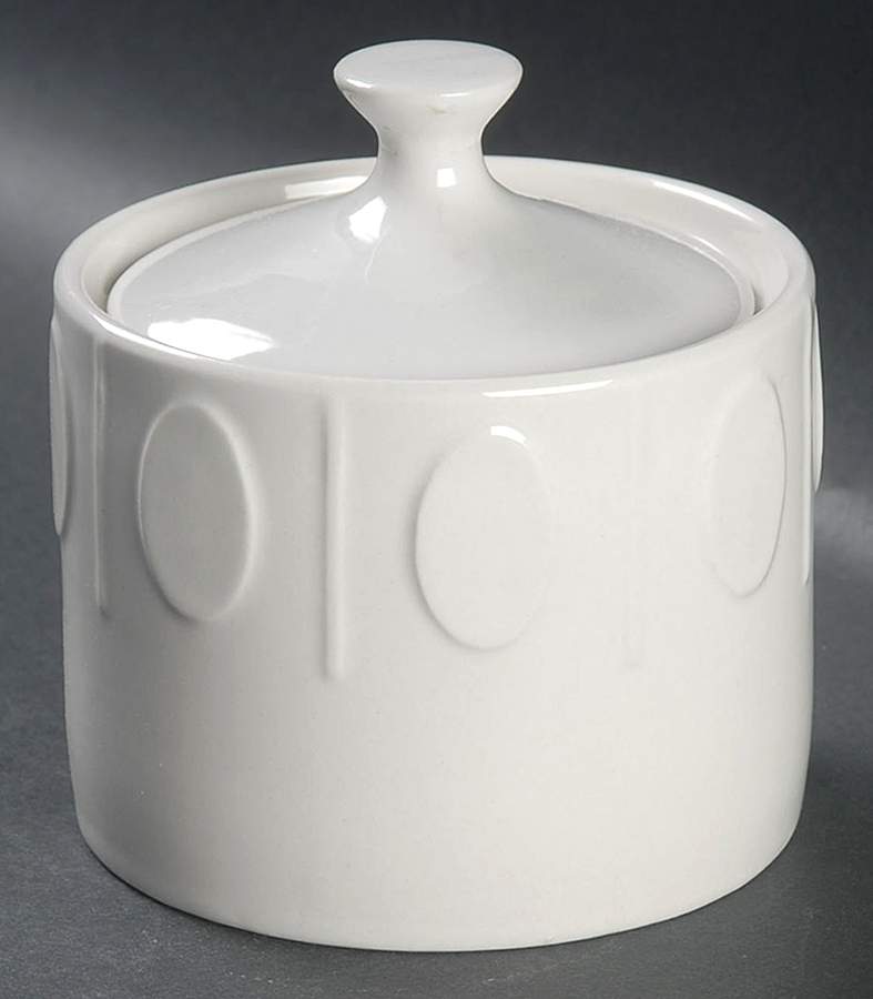 Oval Dots Sugar Bowl & Lid by Oneida-1
