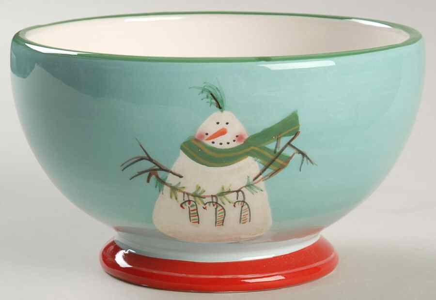 Festive Snowman Soup/Cereal Bowl by Oneida-1