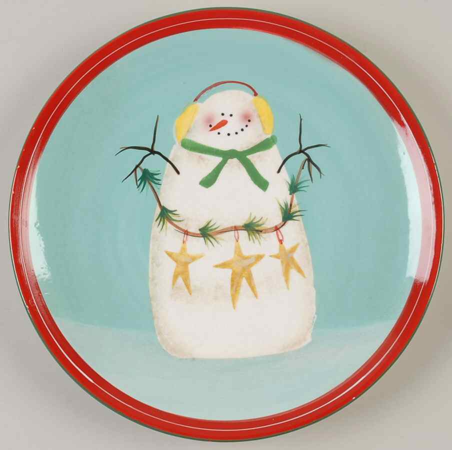 Festive Snowman Dinner Plate by Oneida-1