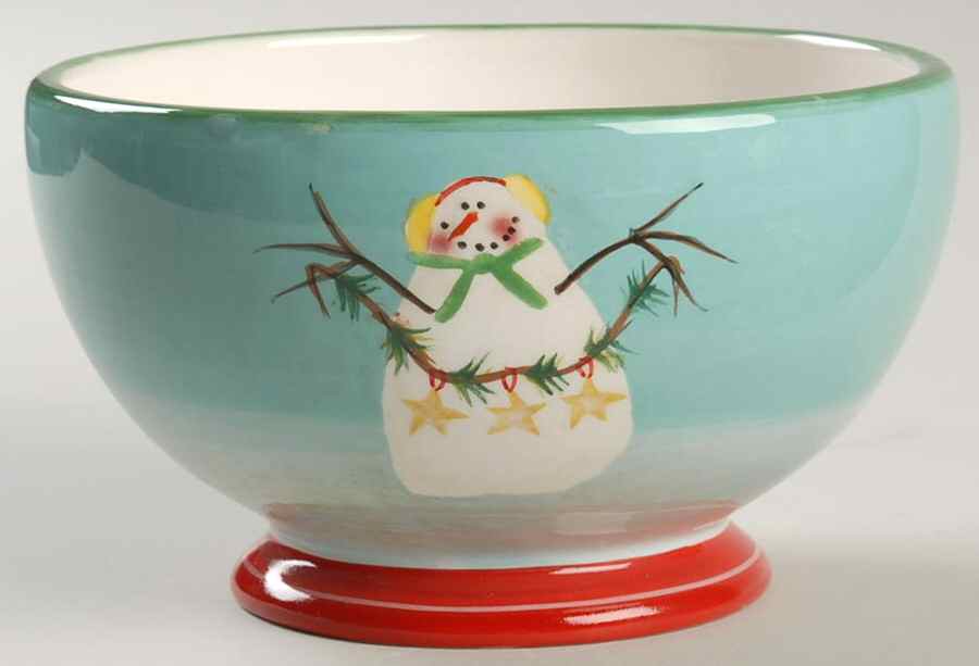 Festive Snowman Soup/Cereal Bowl by Oneida-1