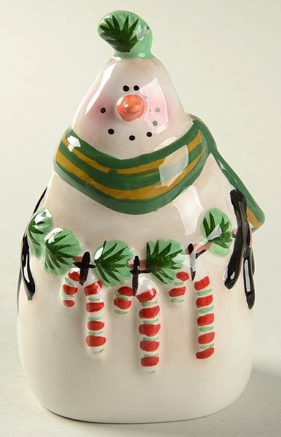 Festive Snowman Figural Pepper Shaker by Oneida-1