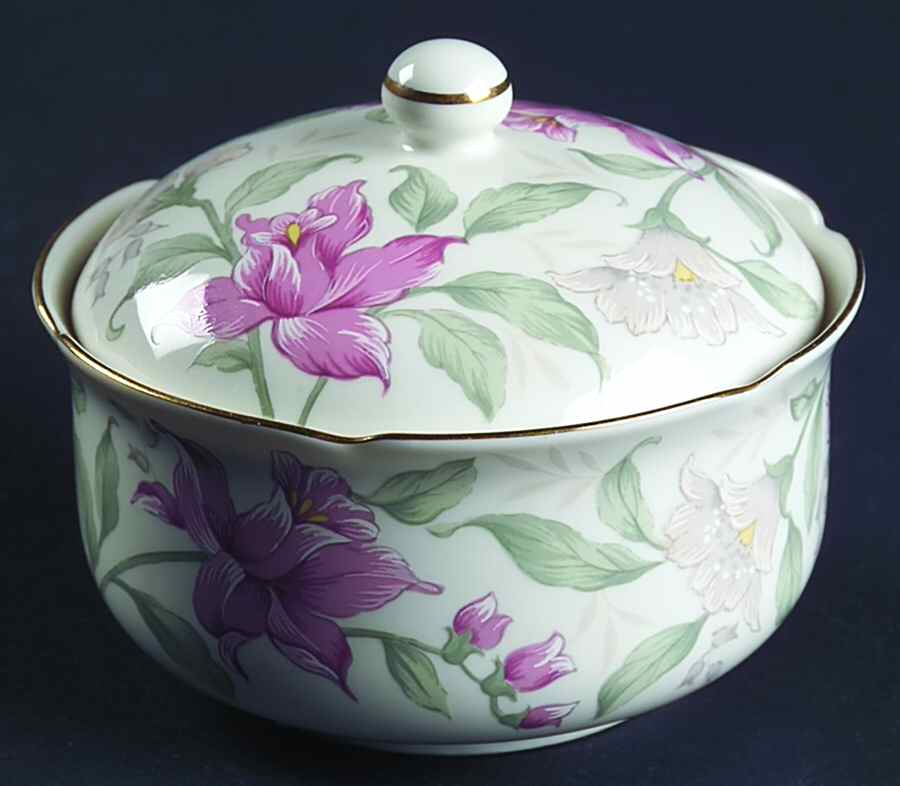 Prima Round Trinket Box & Lid by Otagiri-1