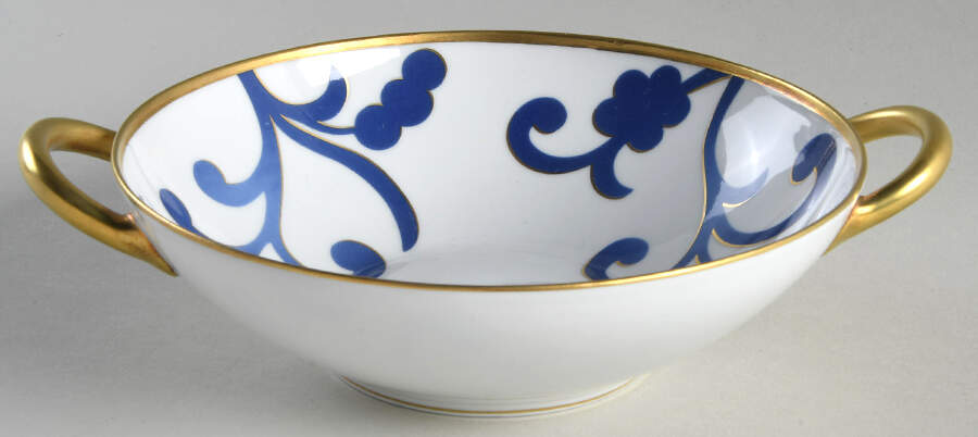 Azul Round Handled Bowl by Oscar De La Renta-1