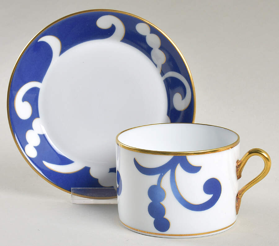 Azul Flat Cup & Saucer Set by Oscar De La Renta-1